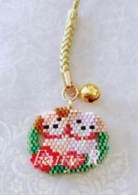 干支ストラップ☆2匹のわんちゃん