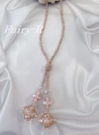  NE‐187　Sparkleラリエット (ピンク）