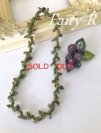 Petit Fruit　ネックレス(パープル）